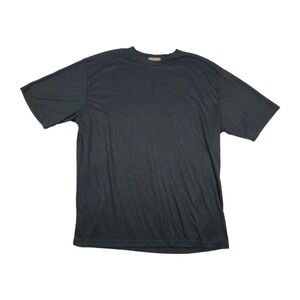 Vintage Sette Ponti Men's Size Large Black Short Sleeve Shirt